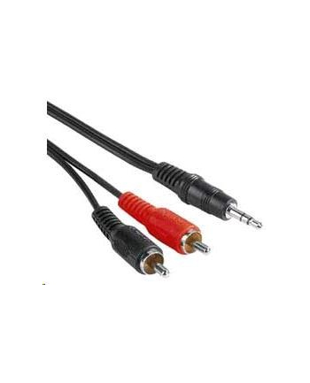 Premiumcord Kabel Audio 3.5mm Jack 2x Cinch  2 m Czarny  (kjackcin)