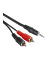 Premiumcord Kabel Audio 3.5mm Jack 2x Cinch  2 m Czarny  (kjackcin) - nr 2