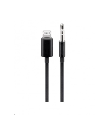 Kabel Premiumcord Lightning/3,5 mm jack, 1m (kipod50) Czarny