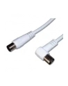 Premiumcord Kabel Antenowy Męski-Żeński Kątowy 75 Ohm 3m biały (Ktmf03U) - nr 3