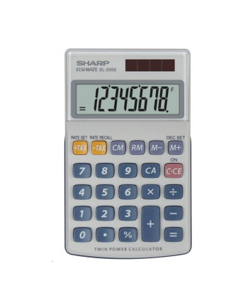 Kalkulator Sharp Handheld Box EL250S Srebrny