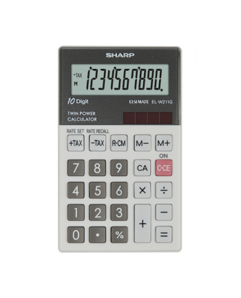 Kalkulator Sharp Hadheld Box ELW211GGY Szary nr 1