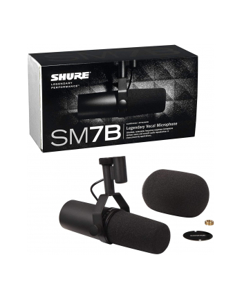 Shure SM7B - Mikrofon dynamiczny, kardioidalny, lektorski - radiowy