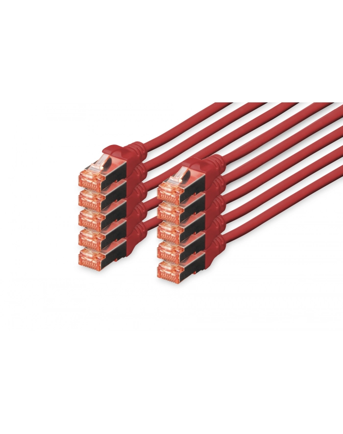 Digitus Patchcord CAT6, S-FTP, 1m, 10 sztuk (DK-1644-010-R-10) główny