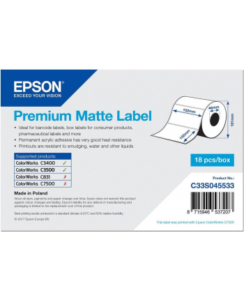 Epson Premium Matte Label (C33S045533)
