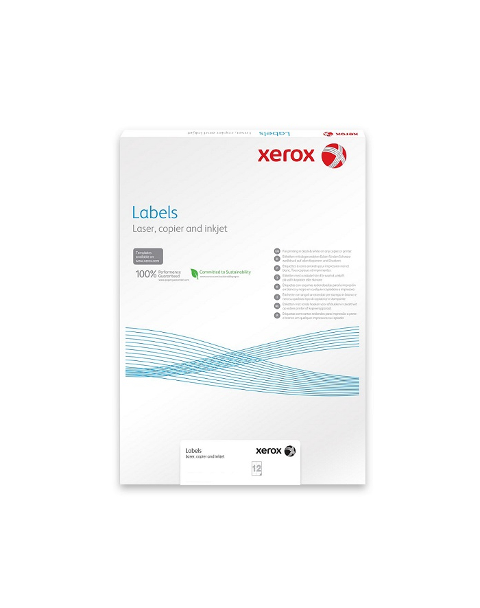 Xerox Plastový Samolepicí Materiál Pnt Label Matt White A4 (236G/50 Listů A4) główny
