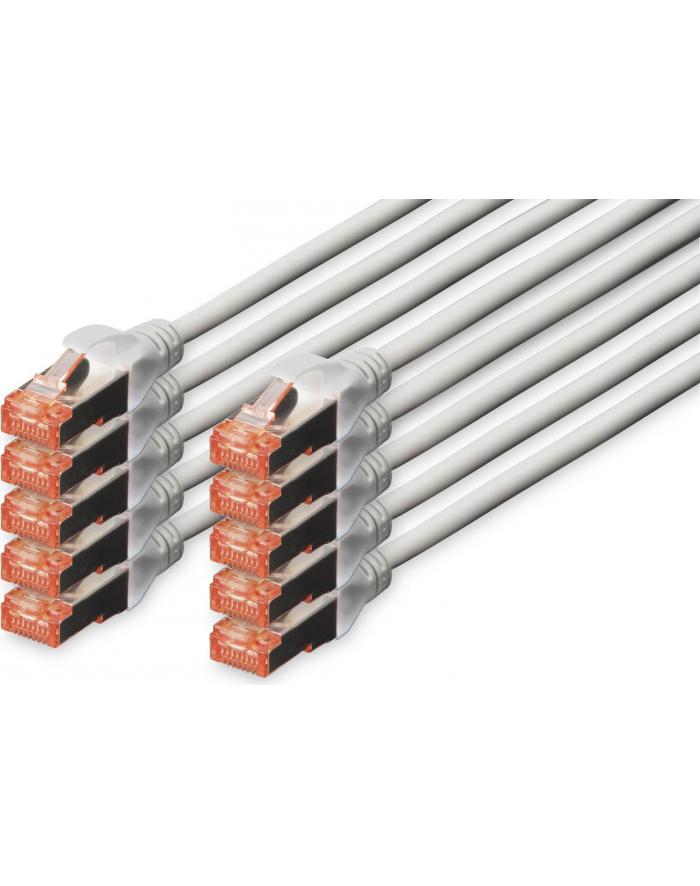 Digitus Patchcord CAT6, S-FTP, 1m, 10 sztuk (DK-1644-010-10) główny