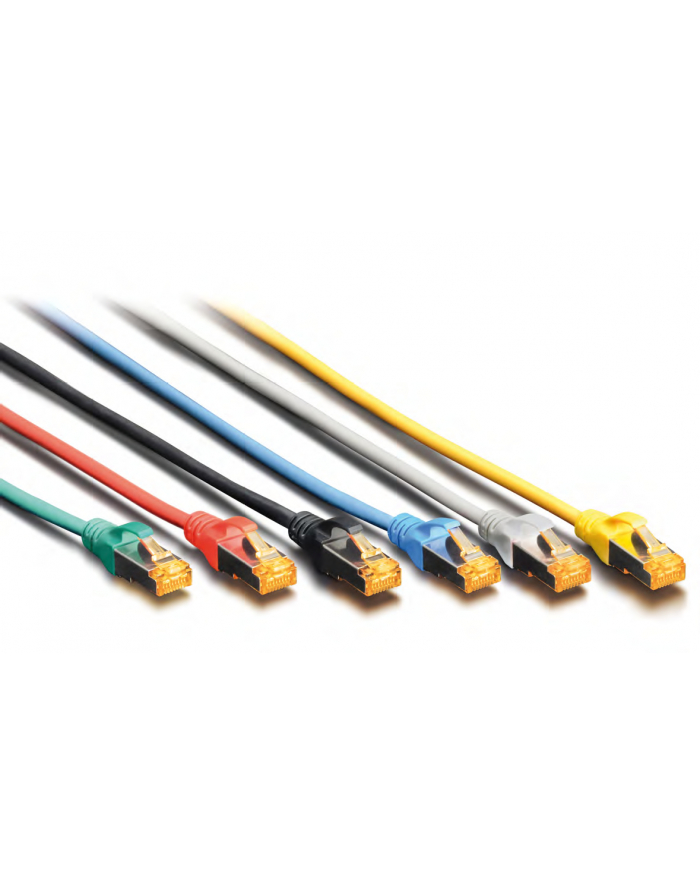 Digitus CAT 6A S-FTP PATCH C. LSOH. Patchcord CU CAT 6A S-FTP, LSOH, Cu, AWG 26/7, długość 7 m, kolor zielony Długość 7 m, kolor zielony (DK-1644-A-07 główny