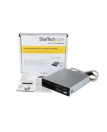 Startech Czytnik Przedni panel 3.5'' + USB (35FCREADBK3)