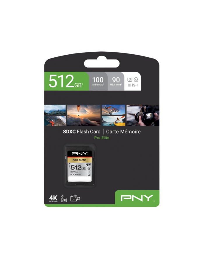 Karta PNY Technologies SDXC PRO Elite 512GB UHS-I (P-SD512U3100PRO-GE) główny