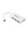 Startech Hub USB-C-3xUSB 3.0 Biały (HB30C3A1CFBW) - nr 1