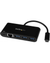 Startech Hub USB-C-3x USB + RJ45 (HB30C3AGEPD) - nr 3