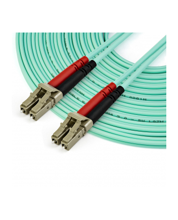 10m OM4 LC to LC Multimode Duplex Fiber Optic Patch Cable - patch cable - 10 m - aqua (450FBLCLC10)