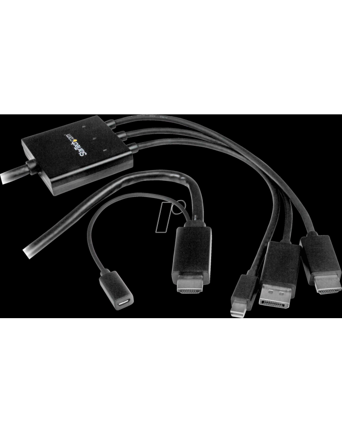 Startech HDMI DisplayPort lub Mini DisplayPort do HDMI + micro USB (DPMDPHD2HD) główny