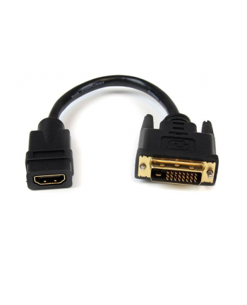Startech Adapter AV HDMI na DVI-D F/M Czarny (HDDVIFM8IN)