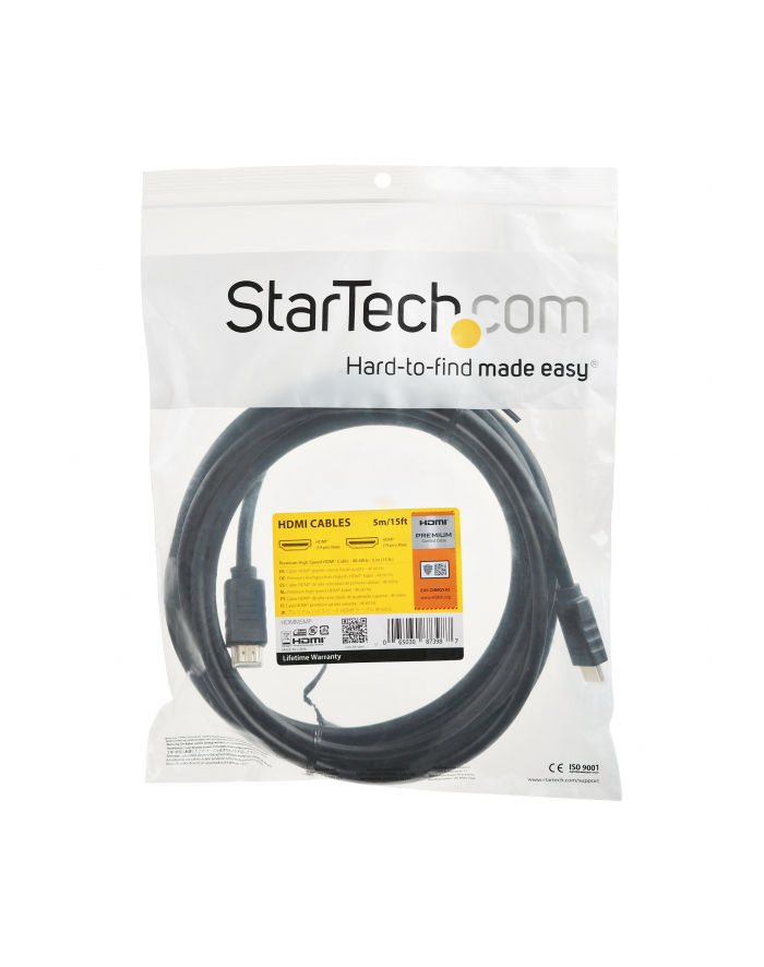 Startech HDMI 5m Czarny (HDMM5MP) główny