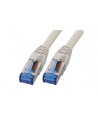 M-Cab Kabel sieciowy S / FTP (S-STP) szary 0,25 m Cat6a (3810) (3800) - nr 1
