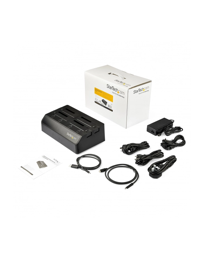 Startech.com 4 Bay SATA 2.5 / 3.5in SSD / HDD Dock USB 3.1 USB-C / USB-A storage enclosure SATA 6Gb/s USB 3.1 (Gen 2) (SDOCK4U313) główny