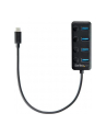 Startech.com 4-Port USB-C Hub - 4x USB-A Ports - Individual On/Off Switches - hub - 4 ports USB hub - 4 - Czarny (HB30C4AIB) - nr 2