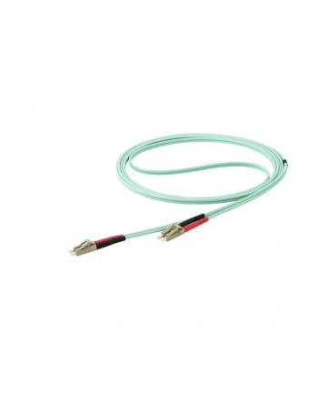 Startech.COM 15M OM4 LC TO LC MULTIMODE DUPLEX FIBER OPTIC PATCH CABLE - PATCH CABLE - 15 M - AQUA (450FBLCLC15)