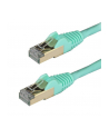 Startech.COM 1.5 M CAT6A CABLE - AQUA - RJ45 ETHERNET CABLE - SNAGLESS - CAT6A STP CORD - COPPER WIRE - 10GB - PATCH CABLE - 1.5 M - AQUA  (6ASPAT150C - nr 4