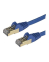 Startech.COM 1.5 M CAT6A CABLE - BLUE - RJ45 ETHERNET CABLE - SNAGLESS - CAT6A STP CORD - COPPER WIRE - 10GB - PATCH CABLE - 1.5 M - BLUE  (6ASPAT150C - nr 1