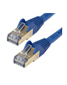 Startech.COM 1.5 M CAT6A CABLE - BLUE - RJ45 ETHERNET CABLE - SNAGLESS - CAT6A STP CORD - COPPER WIRE - 10GB - PATCH CABLE - 1.5 M - BLUE  (6ASPAT150C - nr 7