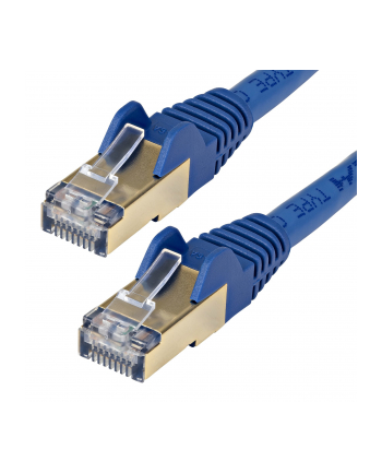 Startech.COM 1.5 M CAT6A CABLE - BLUE - RJ45 ETHERNET CABLE - SNAGLESS - CAT6A STP CORD - COPPER WIRE - 10GB - PATCH CABLE - 1.5 M - BLUE  (6ASPAT150C