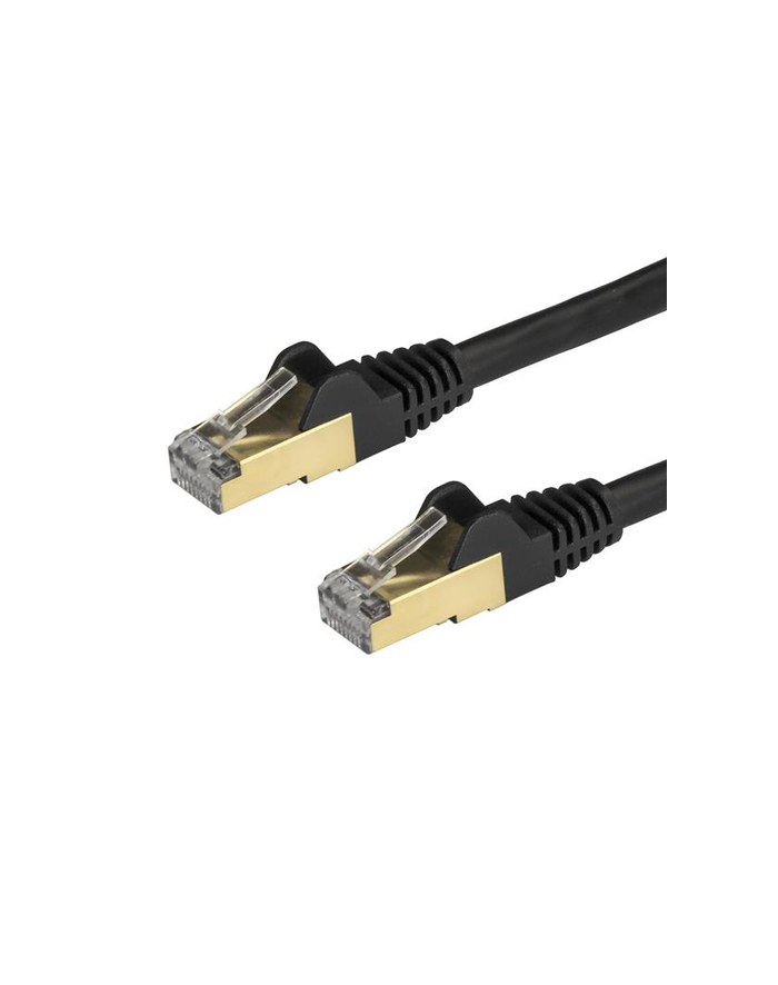 Startech Patchcord kat.6A STP 0,5m Czarny (6ASPAT50CMBK) główny