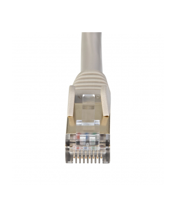 Startech.COM 5M CAT6A ETHERNET CABLE - GREY RJ45 SHIELDED CABLE SNAGLESS - PATCH CABLE - 5 M - GREY  (6ASPAT5MGR)