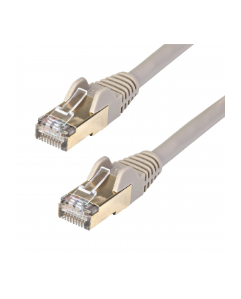 Startech.COM 7M CAT6A ETHERNET CABLE - GREY RJ45 SHIELDED CABLE SNAGLESS - PATCH CABLE - 7 M - GREY  (6ASPAT7MGR)