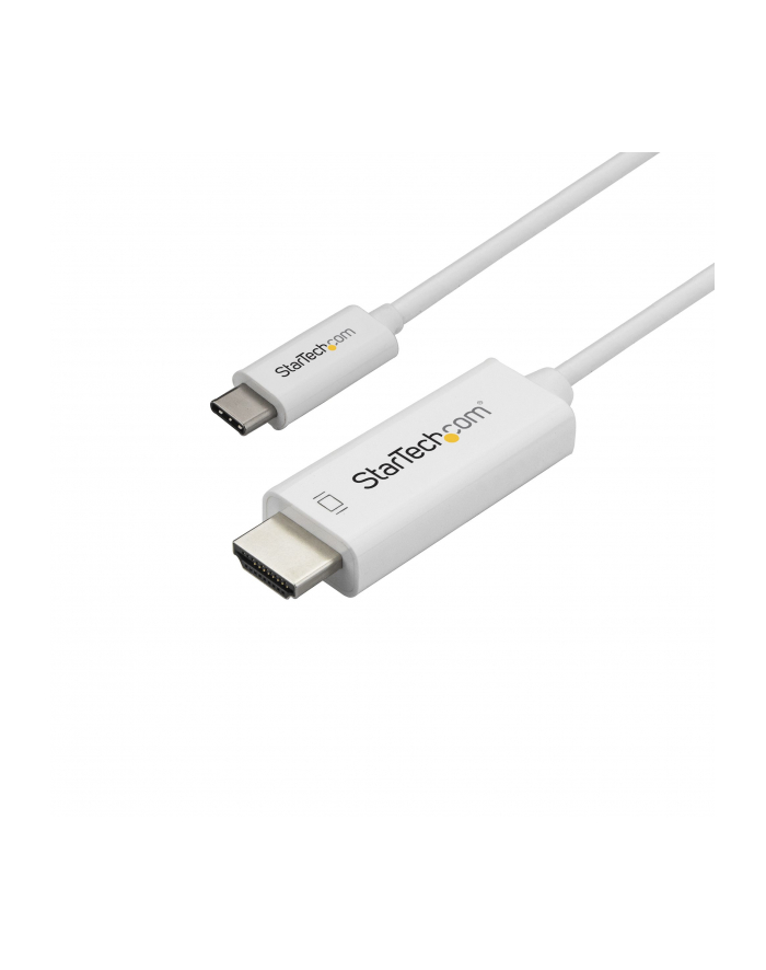Startech.com 2m (6 ft.) USB-C to HDMI Cable - 4K at 60Hz - White - external video adapter - VL100 - white (CDP2HD2MWNL) główny