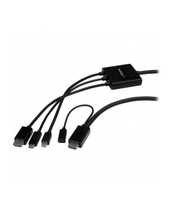 Startech mini DisplayPort HDMI USB C/HDMI micro USB 2m (CMDPHD2HD)