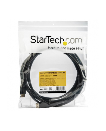 Startech.com 5m 16.4ft DisplayPort 1.4 Cable - VESA Certified - 8K DP Cable - DisplayPort cable - 5 m (DP14MM5M)