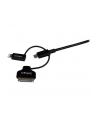 Startech Kabel USB Apple 30 - pin Dock/Lightning/microUSB 1m czarny - (LTADUB1MB) - nr 11