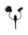 Startech Kabel USB Apple 30 - pin Dock/Lightning/microUSB 1m czarny - (LTADUB1MB) - nr 4
