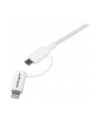 Startech Kabel USB A - Lightning - Micro B 1m (LTUB1MWH) - nr 17