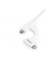 Startech Kabel USB A - Lightning - Micro B 1m (LTUB1MWH) - nr 24