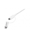 Startech Kabel USB A - Lightning - Micro B 1m (LTUB1MWH) - nr 6