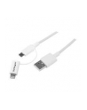 Startech Kabel USB A - Lightning - Micro B 1m (LTUB1MWH) - nr 7