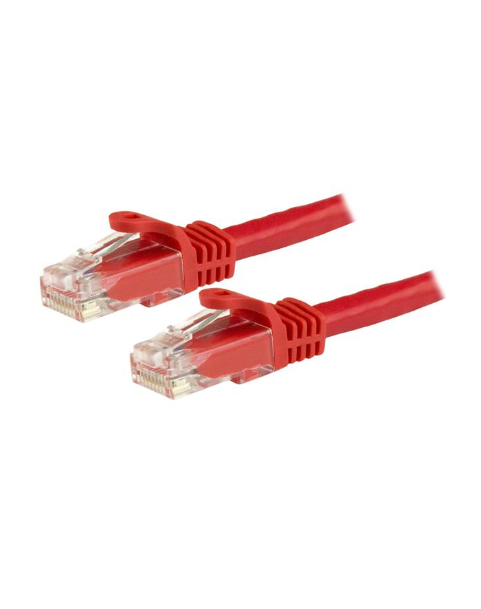 Startech.COM 1.5 M CAT6 CABLE - RED PATCH CORD - SNAGLESS - ETL VERIFIED - PATCH CABLE - 1.5 M - RED  (N6PATC150CMRD) główny