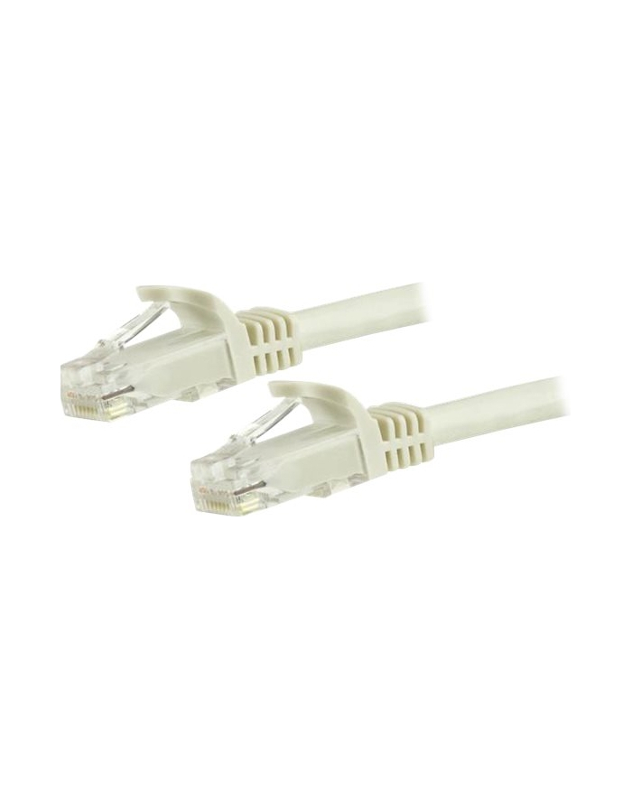 Startech.COM 7.5 M CAT6 CABLE - WHITE PATCH CORD - SNAGLESS - ETL VERIFIED - PATCH CABLE - 7.5 M - WHITE  (N6PATC750CMWH) główny