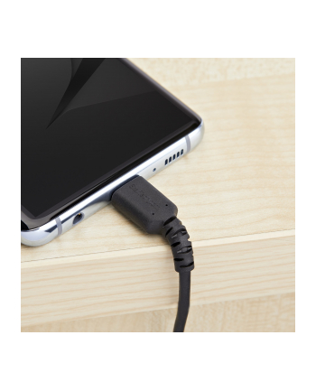 Startech.COM  1 M / 3.3FT. USB 2.0 TO USB C CABLE - BLACK - ARAMID FIBER - USB-C CABLE - 1 M  (RUSB2AC1MB)