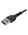Startech.COM  2 M / 6.6 FT. USB 2.0 TO USB C CABLE - BLACK - ARAMID FIBER - USB-C CABLE - 2 M  (RUSB2AC2MB) - nr 3