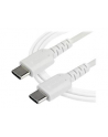 Startech.COM  1 M / 3.3 FT. USB C CABLE - WHITE - ARAMID FIBER - USB-C CABLE - 1 M  (RUSB2CC1MW) - nr 2