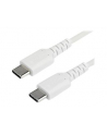 Startech.COM  2 M / 6.6 FT. USB C CABLE - WHITE - ARAMID FIBER - USB-C CABLE - 2 M  (RUSB2CC2MW) - nr 1