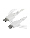 Startech.COM  2 M / 6.6 FT. USB C CABLE - WHITE - ARAMID FIBER - USB-C CABLE - 2 M  (RUSB2CC2MW) - nr 2