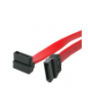 Startech.com 24 inch Right Angle Serial ATA Cable (1 end) (SATA24RA1) - nr 1