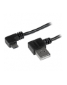 Startech Kabel USB MicroUSB kątowy 1m Czarny (USB2AUB2RA1M) - nr 1