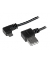 Startech Kabel USB MicroUSB kątowy 1m Czarny (USB2AUB2RA1M) - nr 2